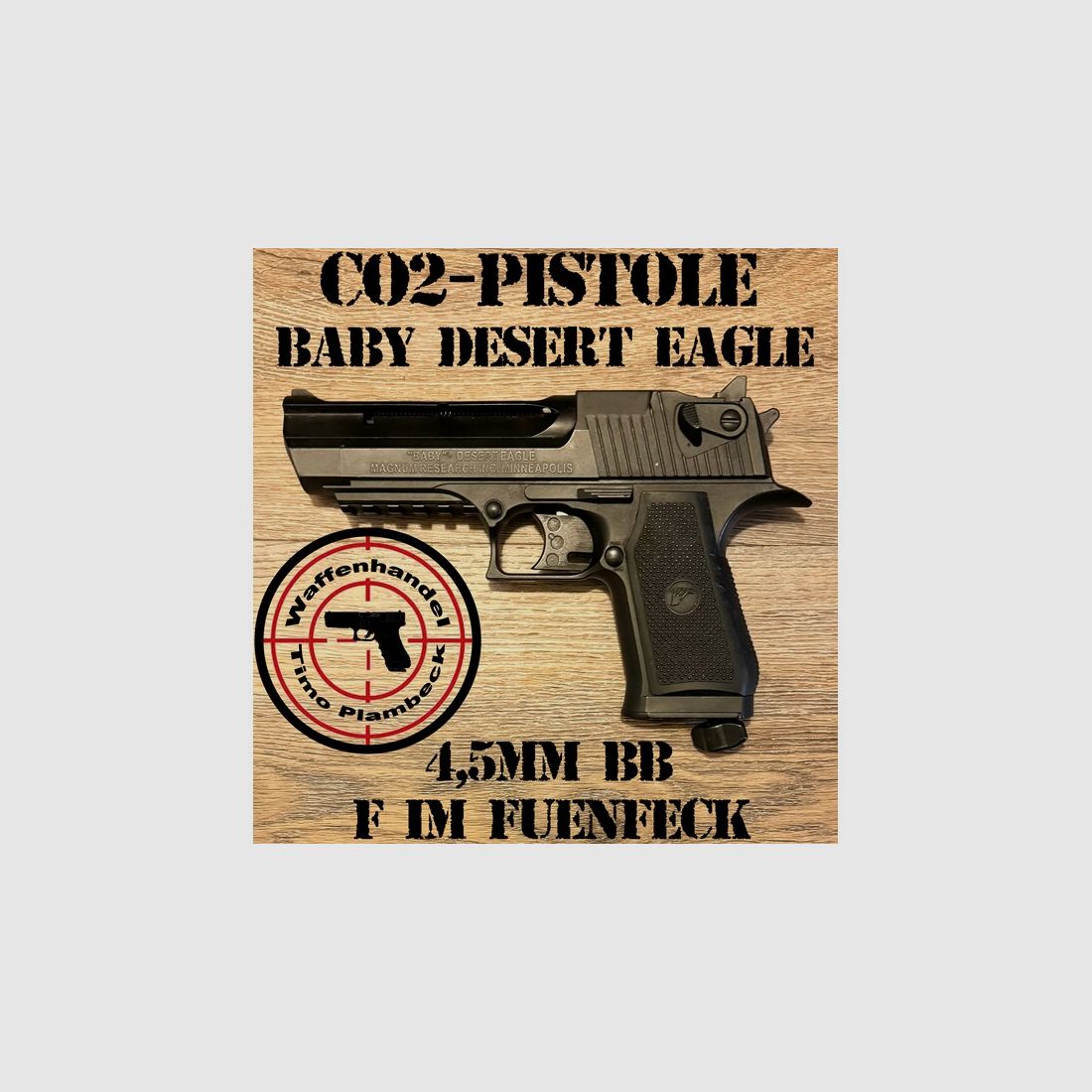 CO2-Waffe / Pistole  "Baby" Desert Eagle  im Kaliber 4,5mm BB