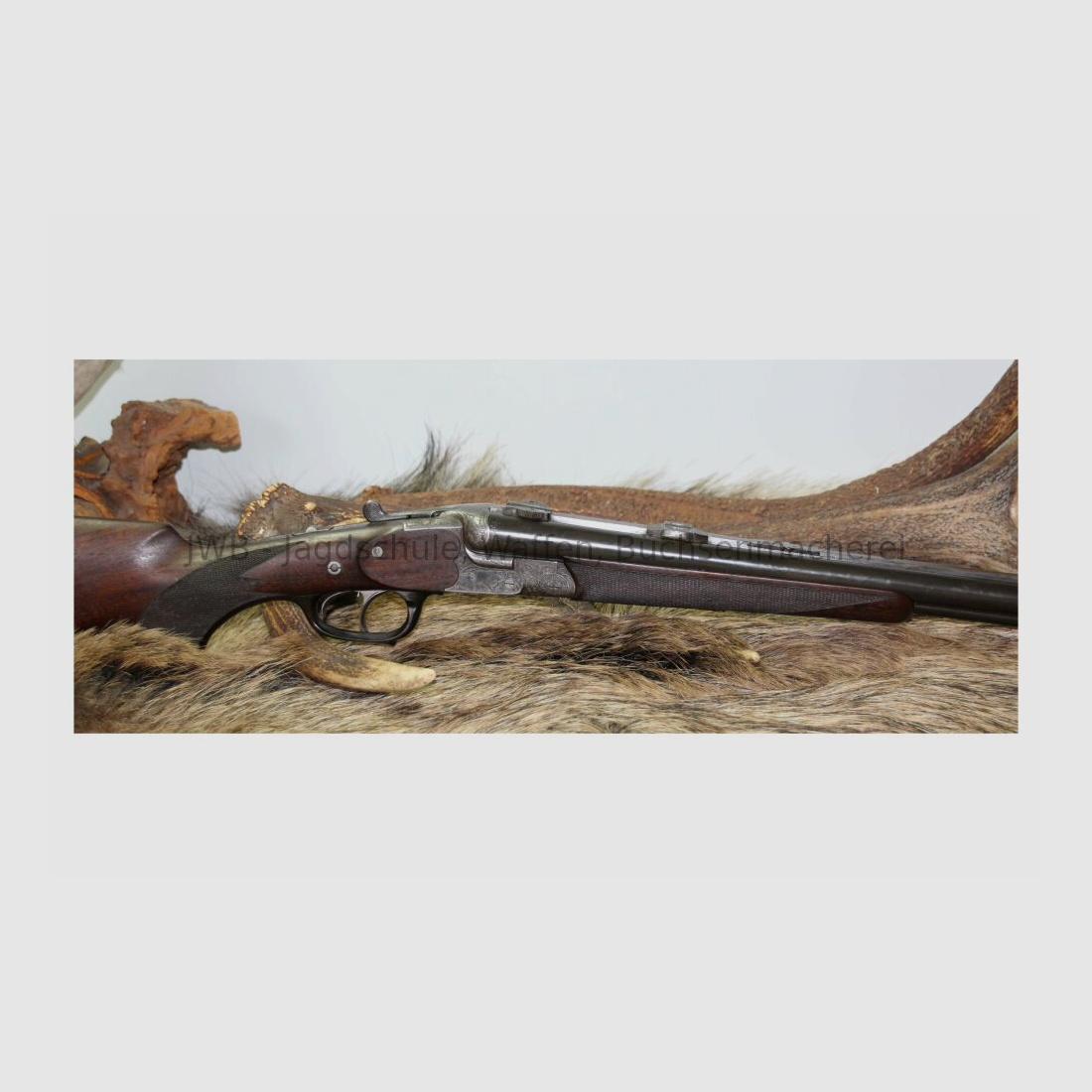 Rarität! Drilling von Valentin Häfner, Hofbüchsenmacher Kassel 9,3x72R;16/65