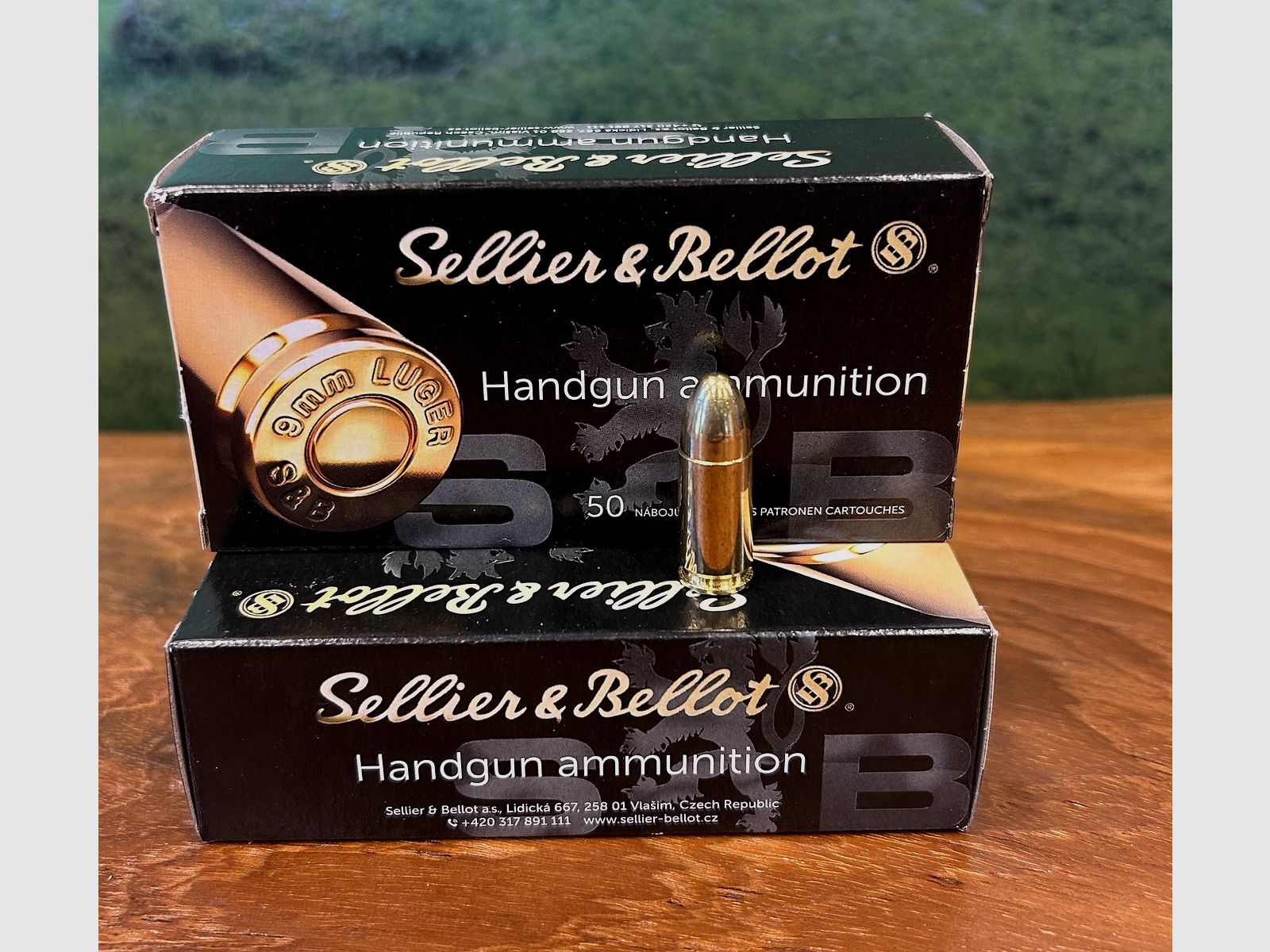Sellier & Bellot 9 mm Luger Vollmantel 8,0g/124grs.