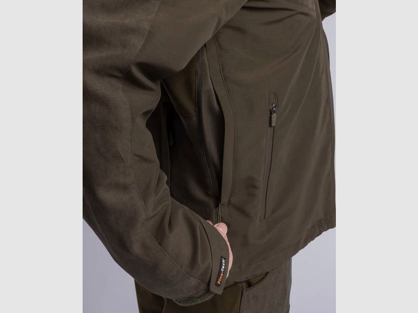 Pinewood Furudal caribou Hunt Extreme Jacket W Suede Brown/D.Olive, afbeelding 4 van 4
