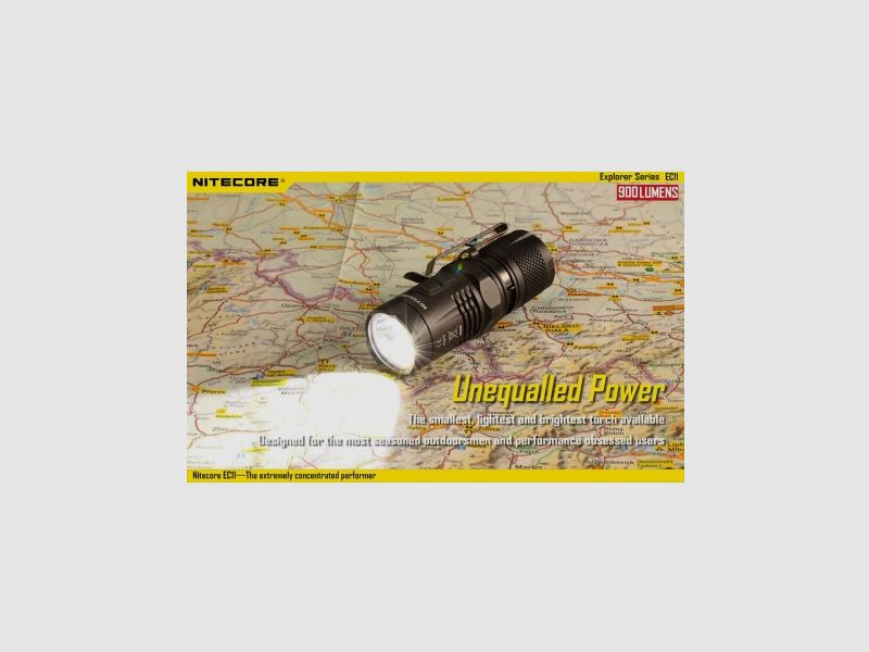 Latarka Nitecore LED EC11 900 lumenów, zdjęcie 4 z 20