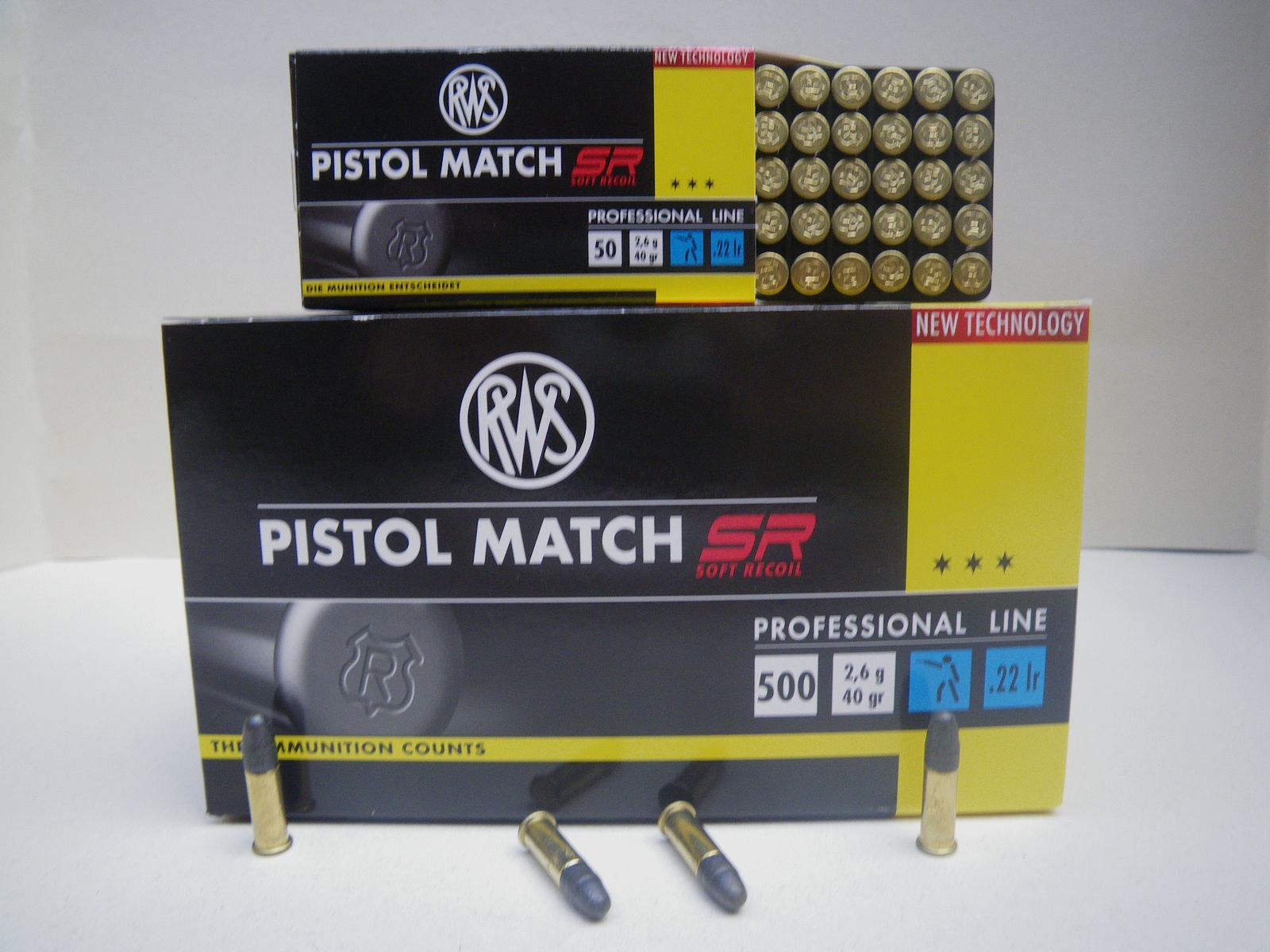 Munitions RWS Pistol Match SR 40 grains Cal 22lr x 50, image 1 sur 3