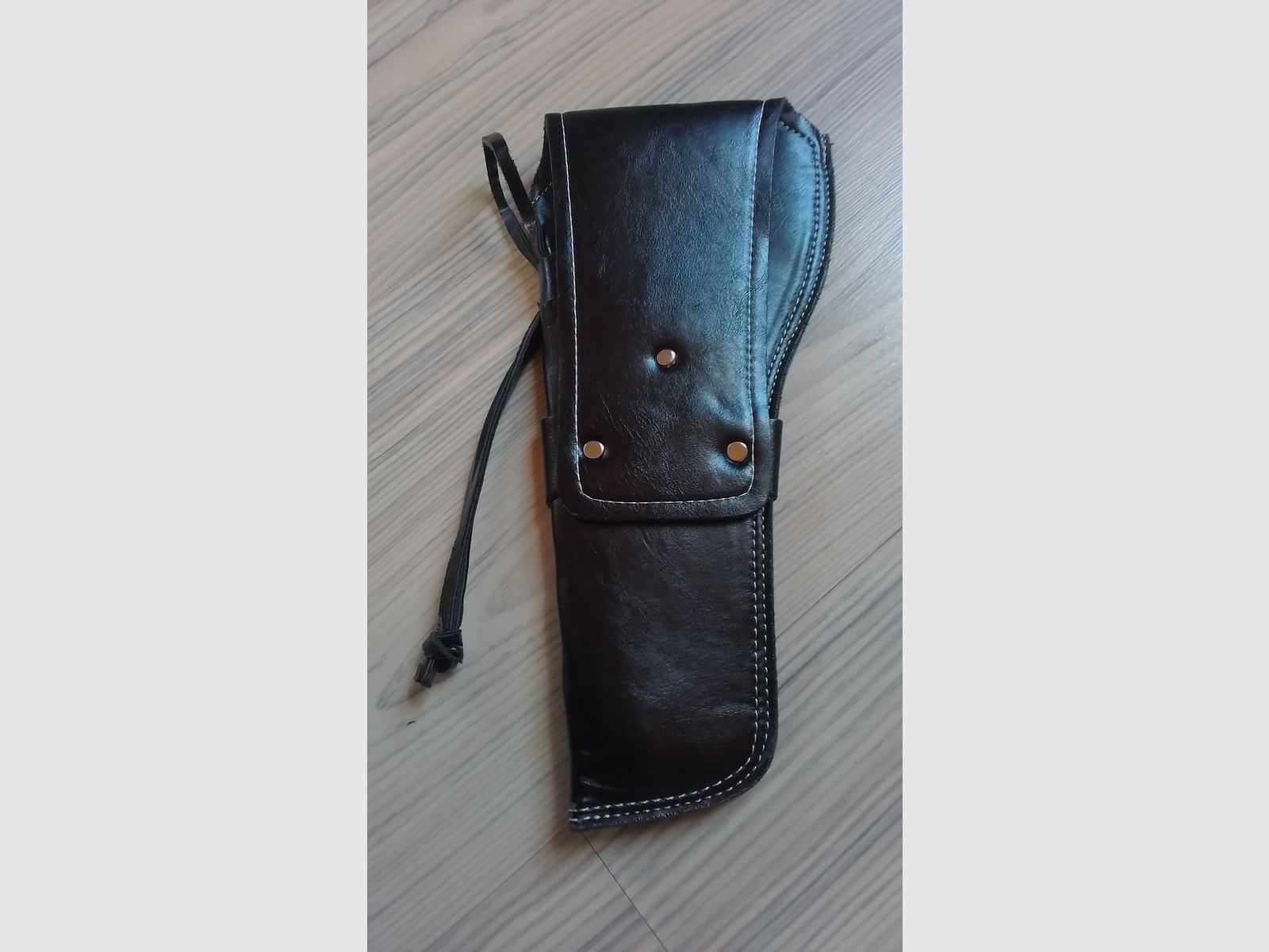 Funda de pistola de cuero sintético Colt SAA negra - NUEVO -