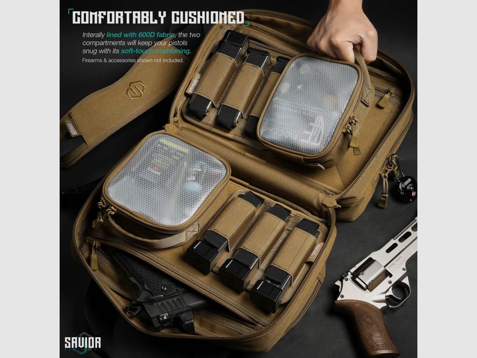 Savior - Borsa da tiro per pistola mini Specialist - Tan - RA-DGSPWS-MINI-TN, immagine 3 di 6