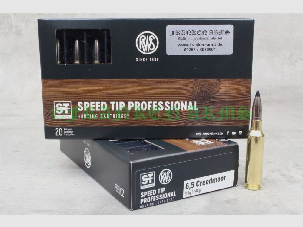 RWS Speed Tip Pro 6.5 Creedmoor 140gr. 9.1g 20 pieces tiered price