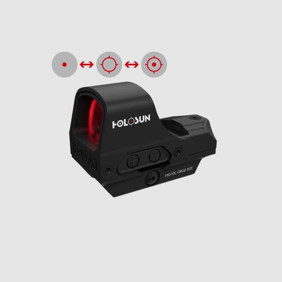 HOLOSUN 510C - Schwarz - Rot