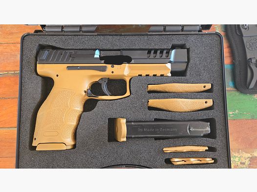 Rareté : Heckler & Koch SFP9 L OR – modèle spécial en RAL 8000 (Sable)