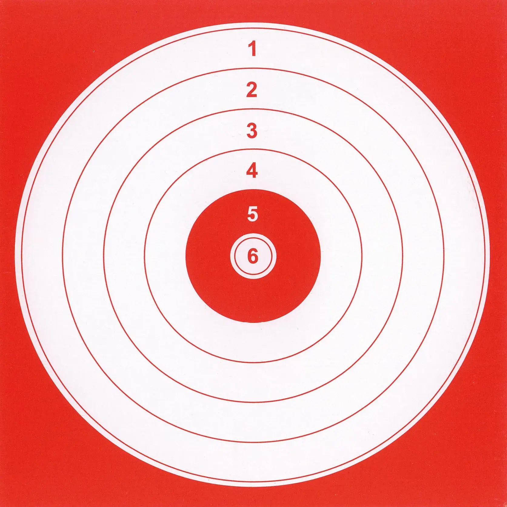 100 Cardboard Targets 14 cm x 14 cm Red, image 2 of 4