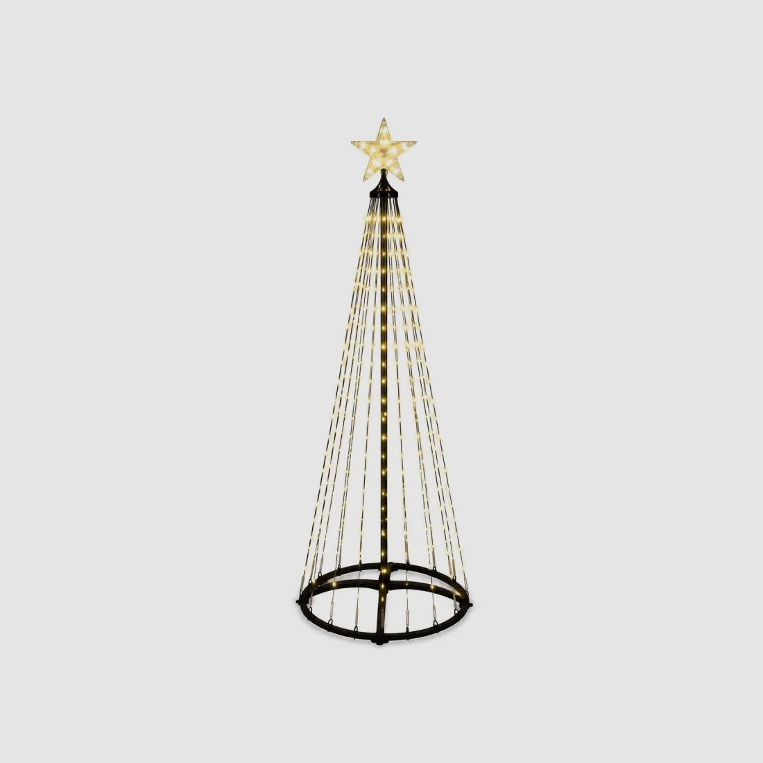 Weihnachtsbaumdekoration LED Gold 210 cm - 370 Warmweiße Lichter, Bild 1 von 3