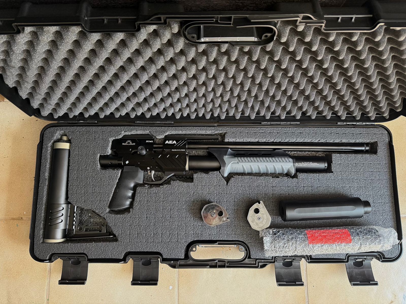 AEA Megalodon .50 cal – Top Zustand, umfangreiches Zubehörpaket (Freie Version mit Exportkit)