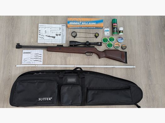 Hämmerli Hunter Force 900 inkl. futerału, scope, amunicji i akcesoriów