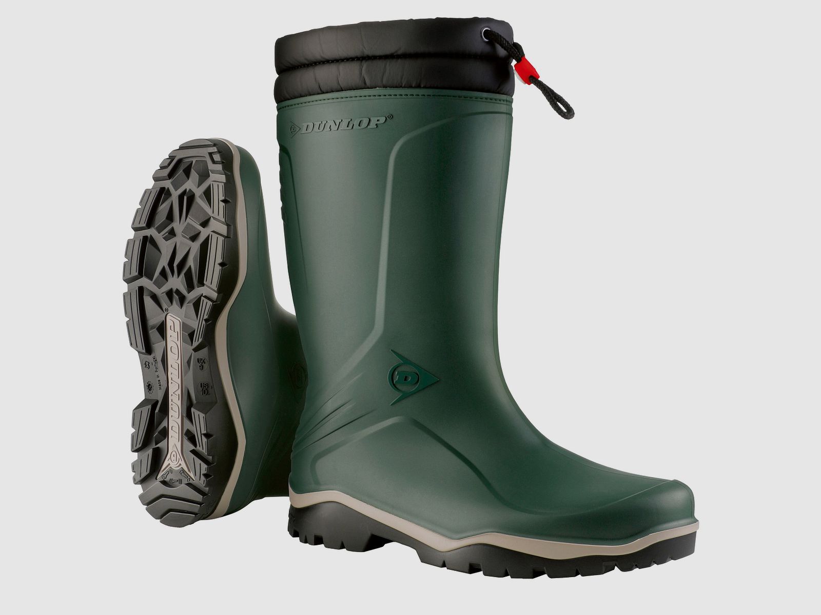 Dunlop Stivali di Gomma Invernali Blizzard Fodera in Pelliccia