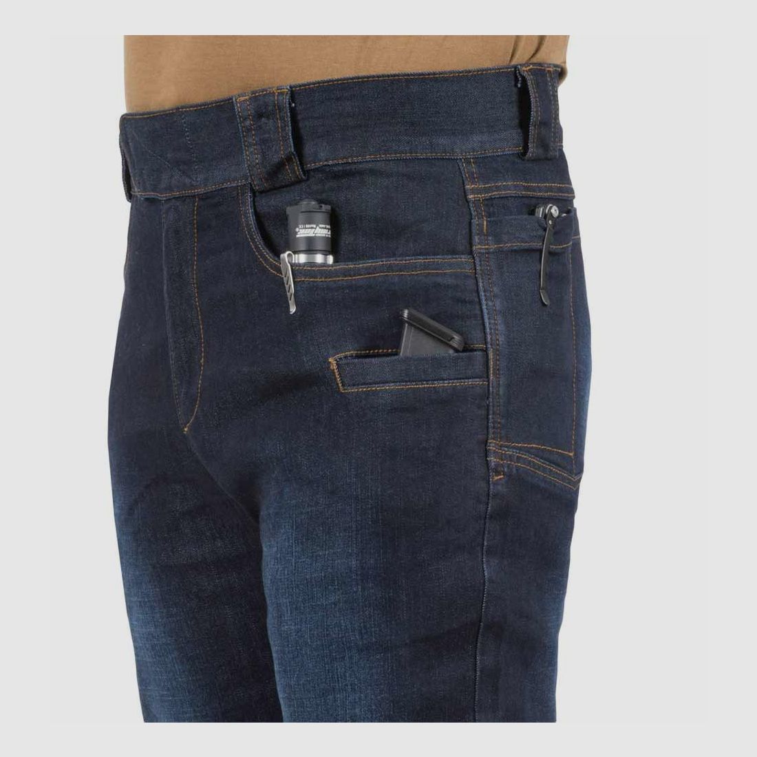 HELIKON-TEX GREYMAN TACTICAL JEANS® - DENIM MID DARK BLUE
