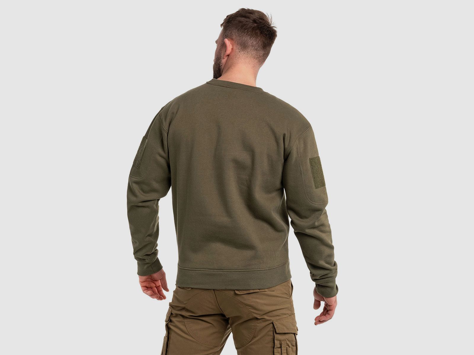 Sweat-shirt – MIL-TEC – sweat-shirt tactique à col rond Ranger Green, image 4 sur 4