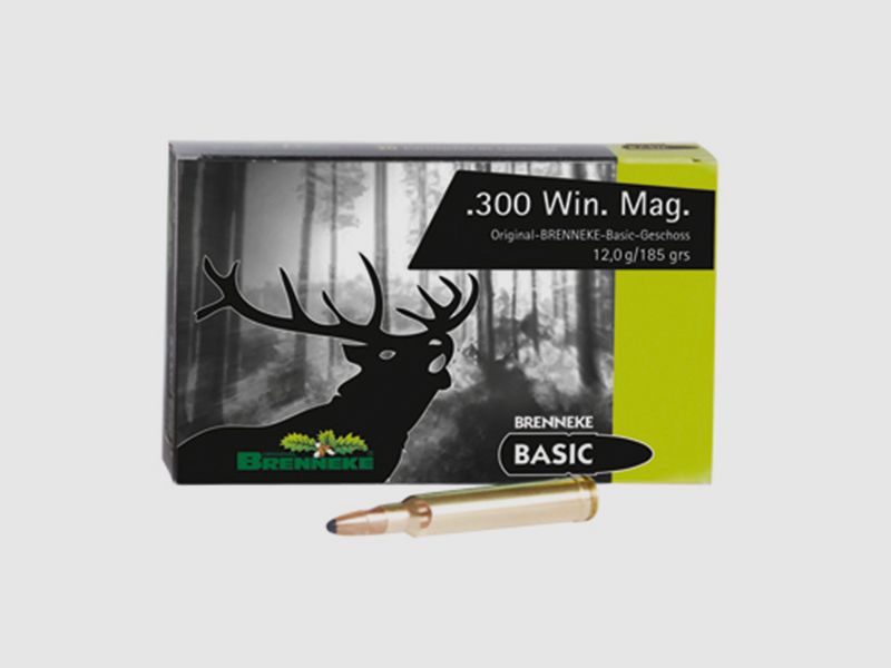 Brenneke .300 Win. Mag. 185GR Basic 20 patronen