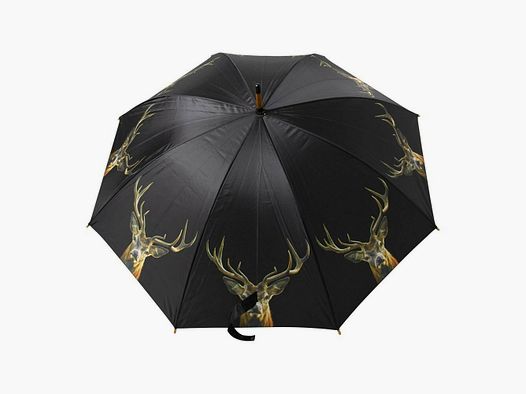 Lovergreen Outdoor Motiv paraplu hertshoofd zwarte achtergrond