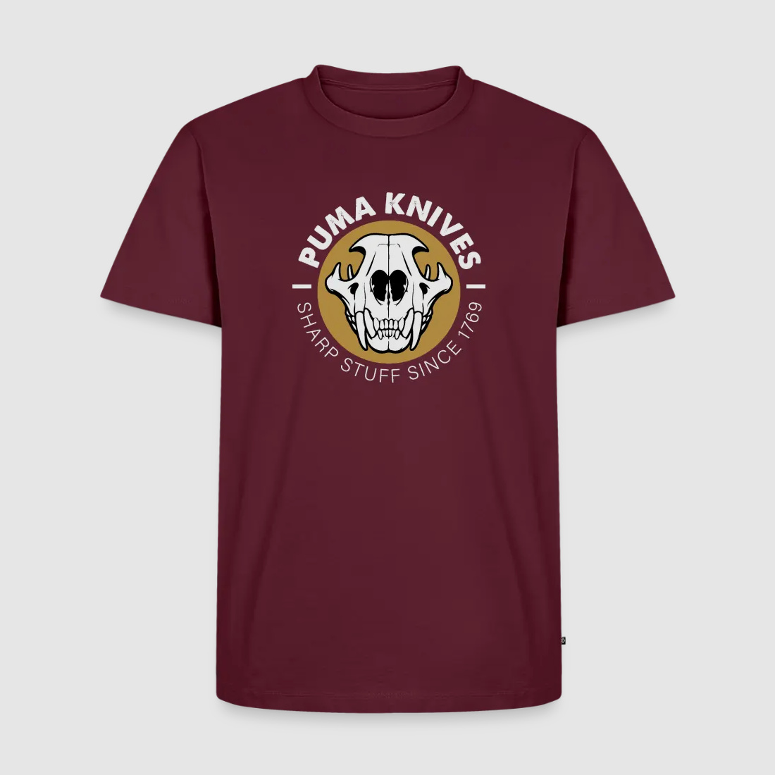 PUMA Męska Premium Koszulka "Skull Frontal Sharp Stuff" Biała