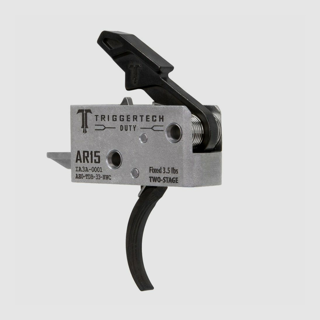 TRIGGERTECH AR-15 Duty-Zwart Gebogen