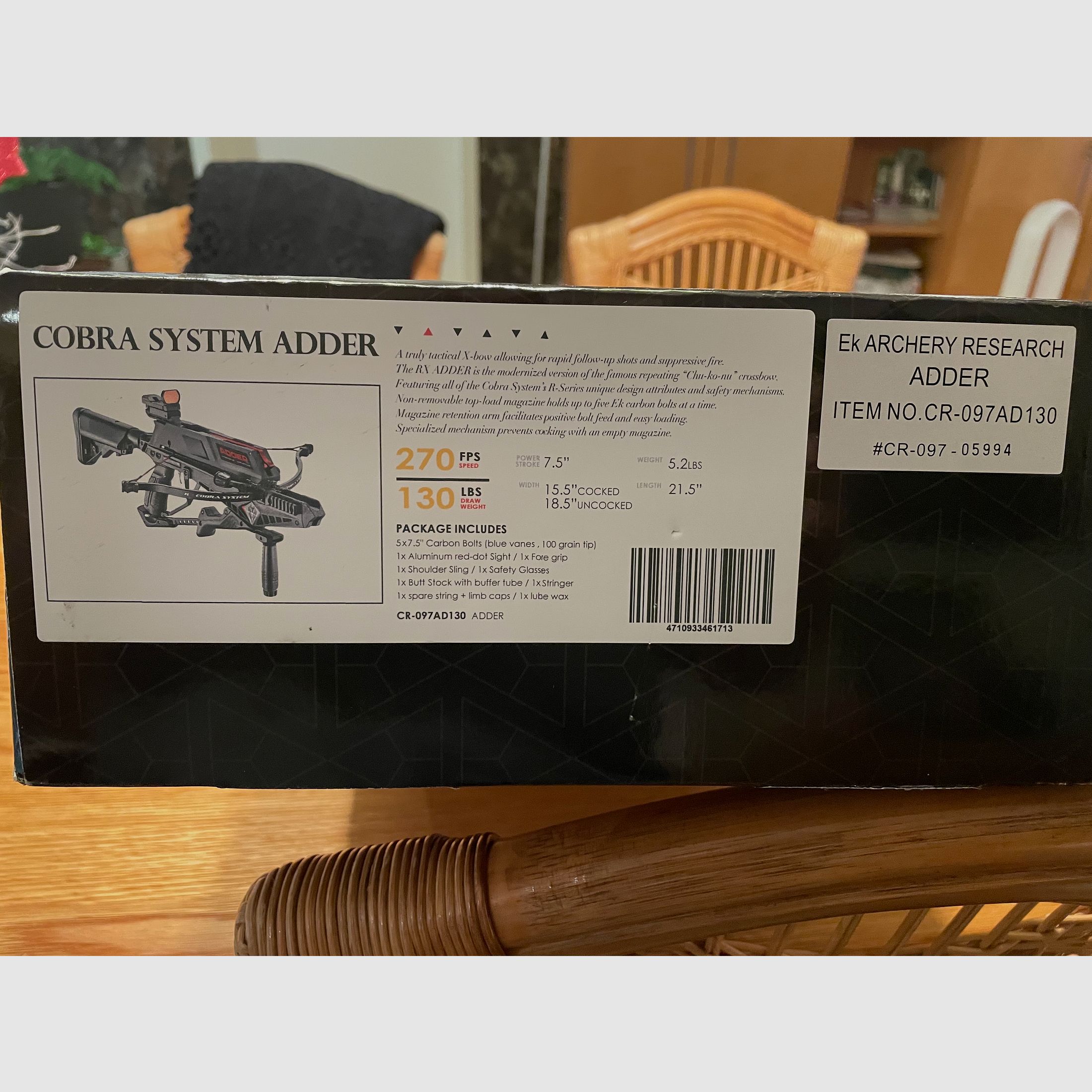 Cobra System Adder, with magazine, like new, never used…