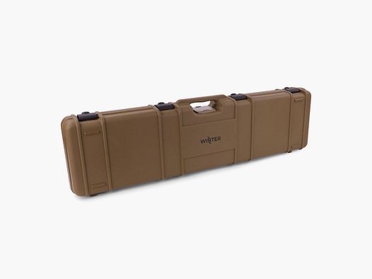 Housse de fusil d'hiver W11 117 cm pour 1 arme longue - plastique PP, 4 verrous push-pull, bosses (Coyote)