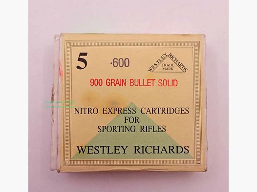 Westley - Richards - England Büchsenpatronen .600 N.E.