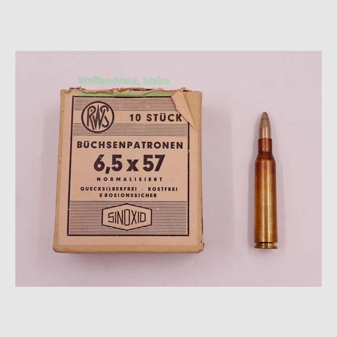 RWS (WZd.Fa.Rottweil) Büchsenpatronen 6,5x57