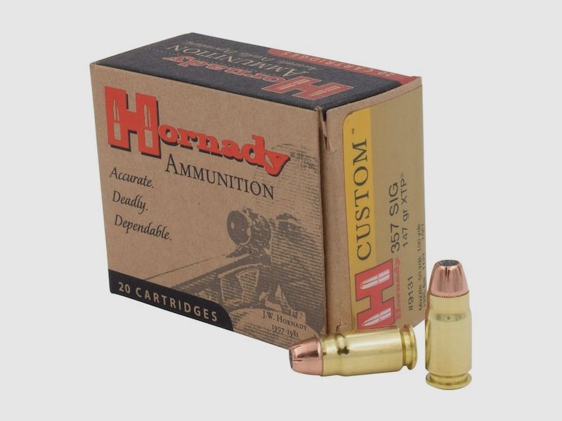 Hornady Custom .357 Sig 147GR XTP 20 cartridges
