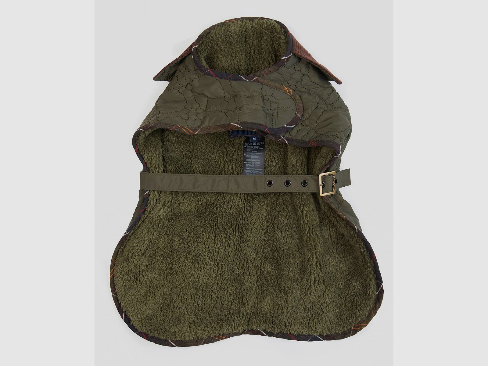 Barbour Hundemantel Bone Quilted, Farbe Olive
