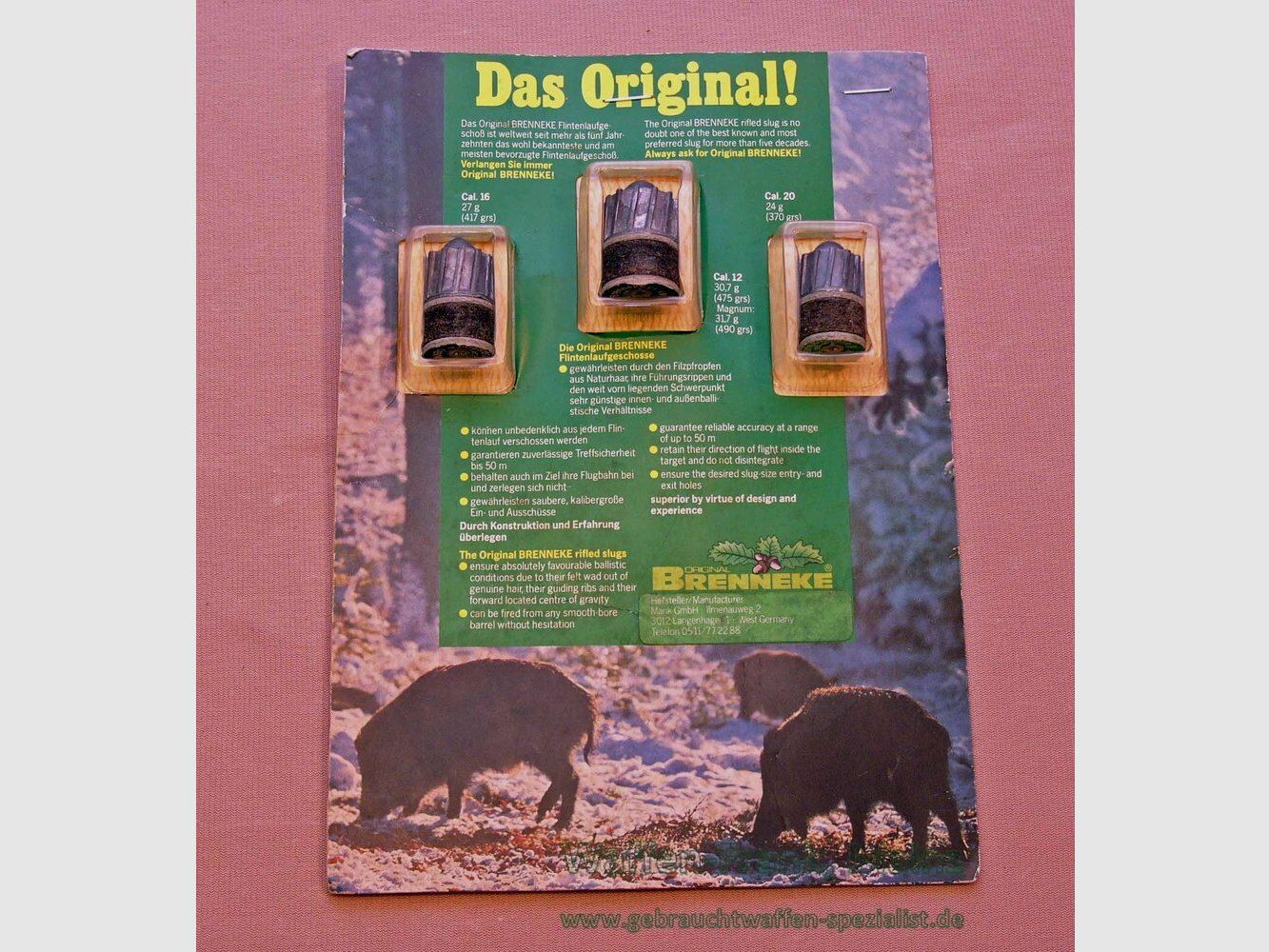 Brenneke - Langenhagen Collector's Display