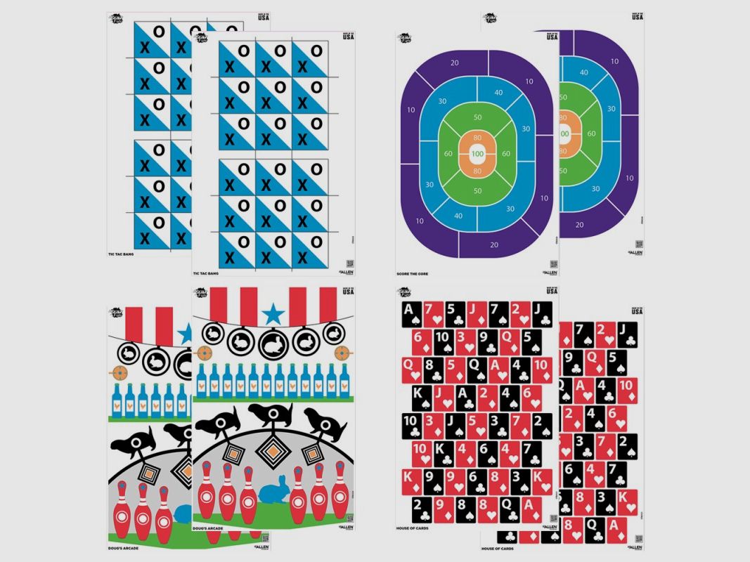 EZ AIM Shooting Targets 30.5 cm x 45.7 cm FUN GET THE GAME ON PAPER 8-Pack, image 1 of 5