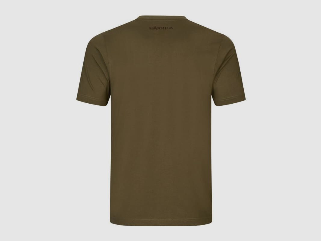 Härkila H-Logo S/S T-Shirt oliv, Bild 2 von 2