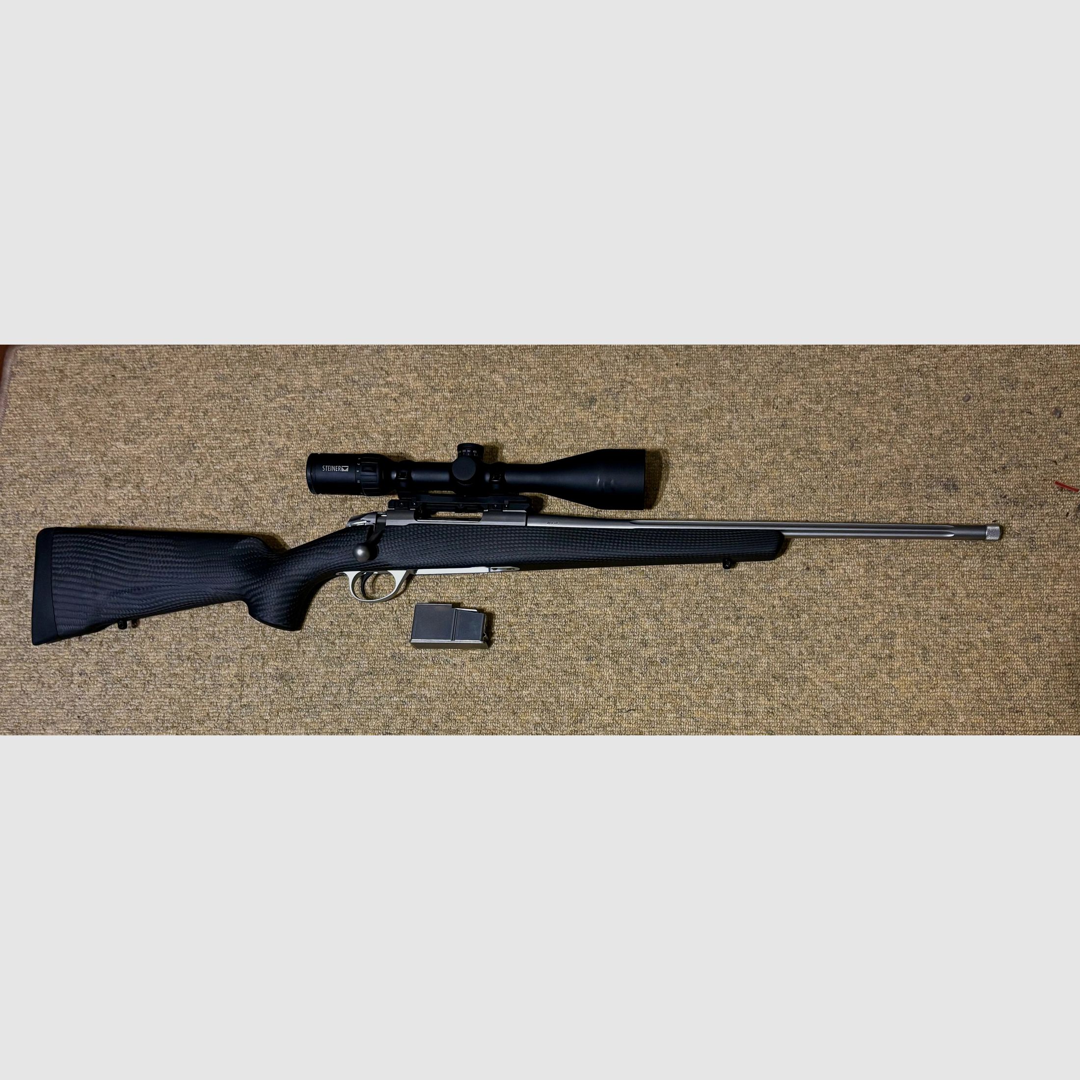 SAKO 85 Carbonlight M .308 Win Premium complete package | new SAKO carbon stock 2026 | Steiner Ranger 4 - 16 x 56 BC | Stalon XE108 suppressor | Dentler rail | 5100 € negotiable, image 2 of 19