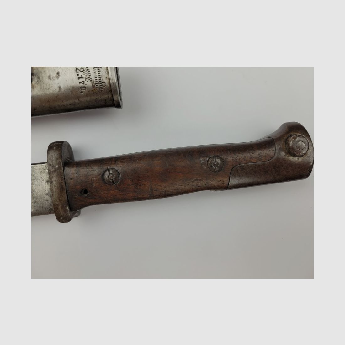 Seltene deutsche Bajonett 84/98 1. Typ – Weyersberg – preußisch 1888 – mit Nummer ! – BE+/TBE-, Bild 12 von 17