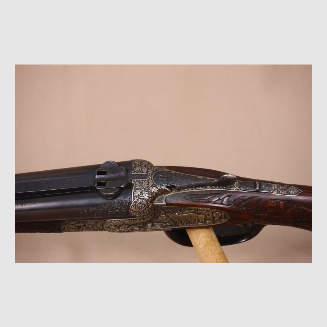 Ten FFM double rifle // Exclusive // Ejector! // Great engraving and walnut wood!!