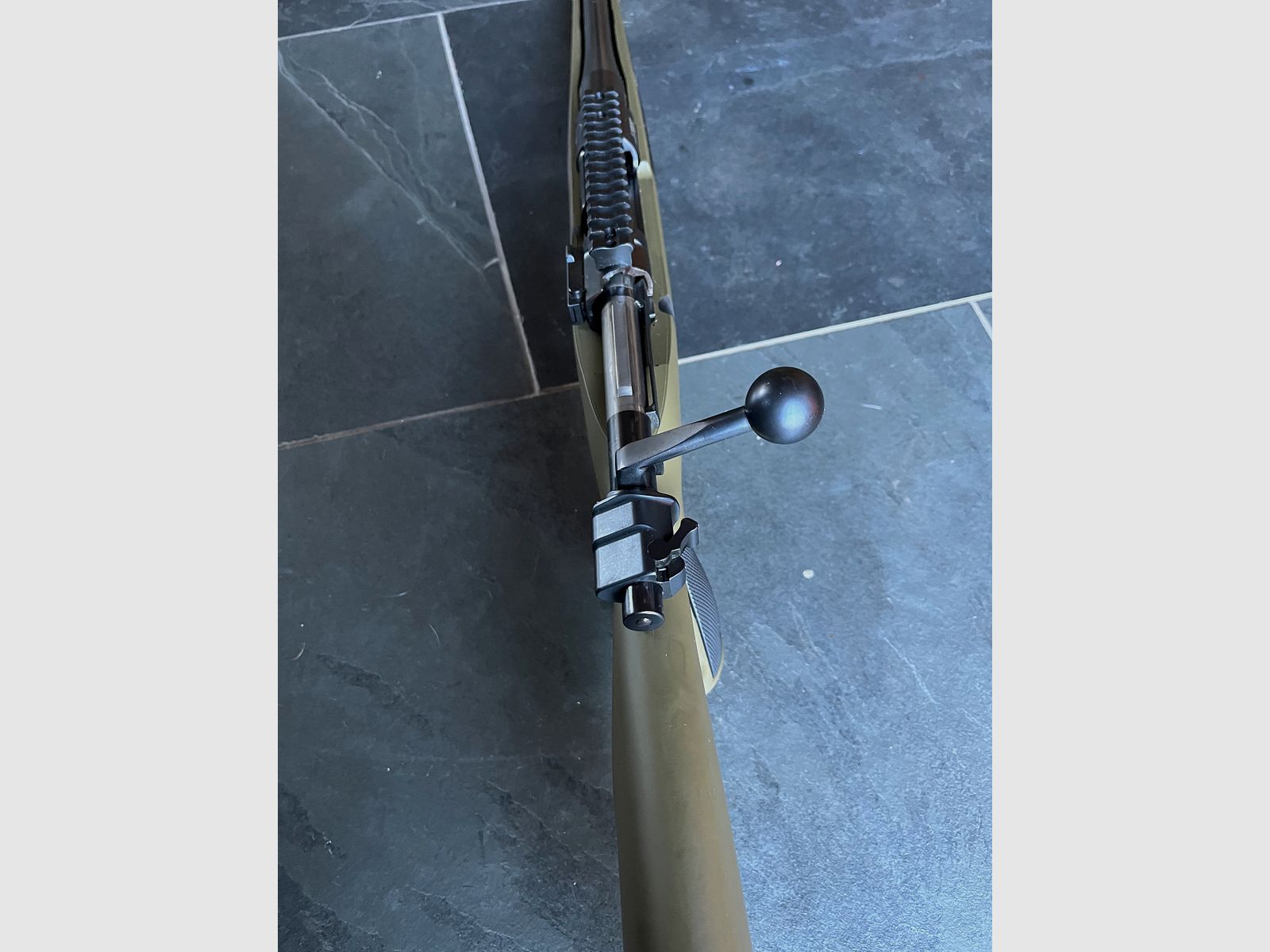Repeater rifle 9.3x62 as new, threaded, hole stock, 98 system