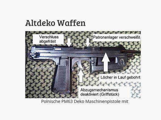 PM-63 Maschinenpistole Modell 1963 Deko