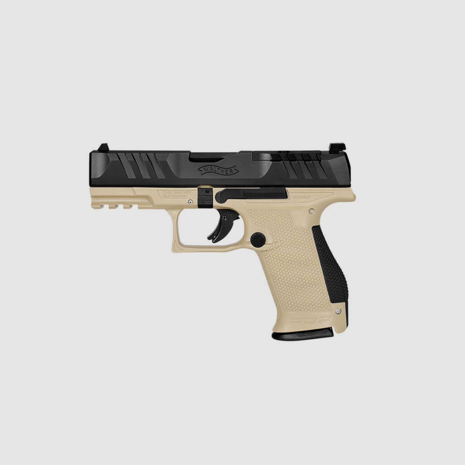 WALTHER PDP Compact 9 mm Luger pistol FDE 4" 15 round magazine