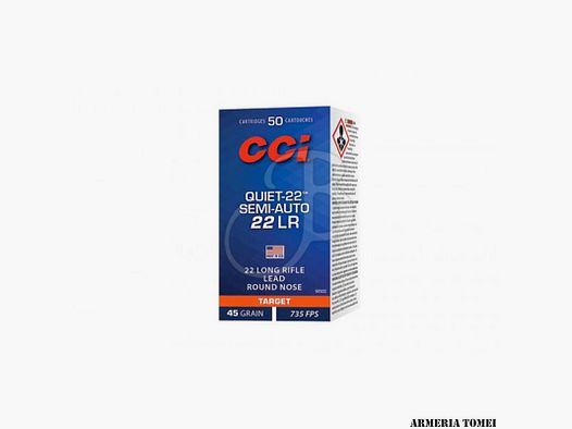 CCI – CAL. .22 LR SEMI-AUTO QUIET 22 -975CC
