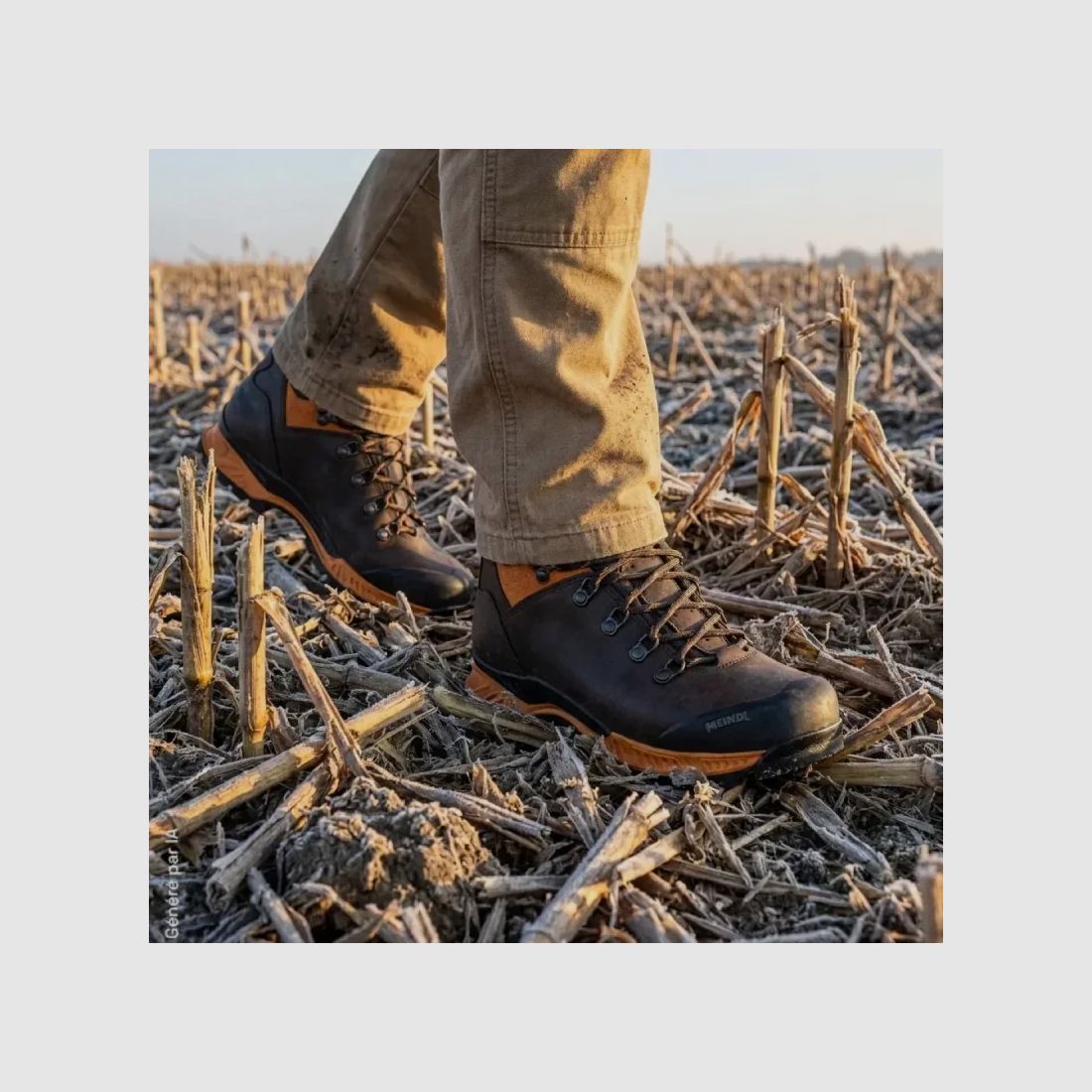 Meindl Softline TOP GTX jacht schoenen oranje en mocca, afbeelding 1 van 12