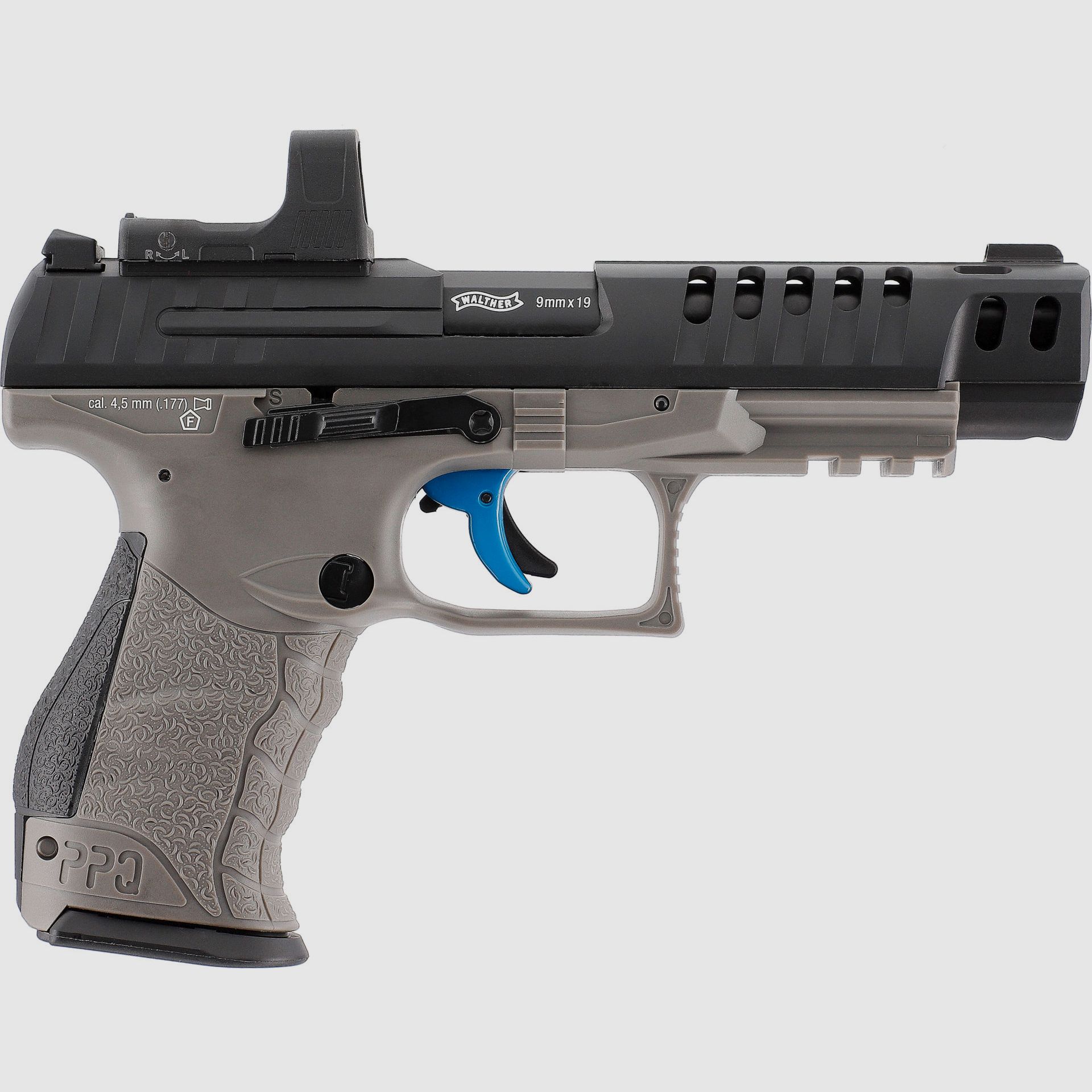 WALTHER Co2 WaltherQ5 Match Como 5″ 4,5mm Pellet Tung Grey (M1225), afbeelding 2 van 4