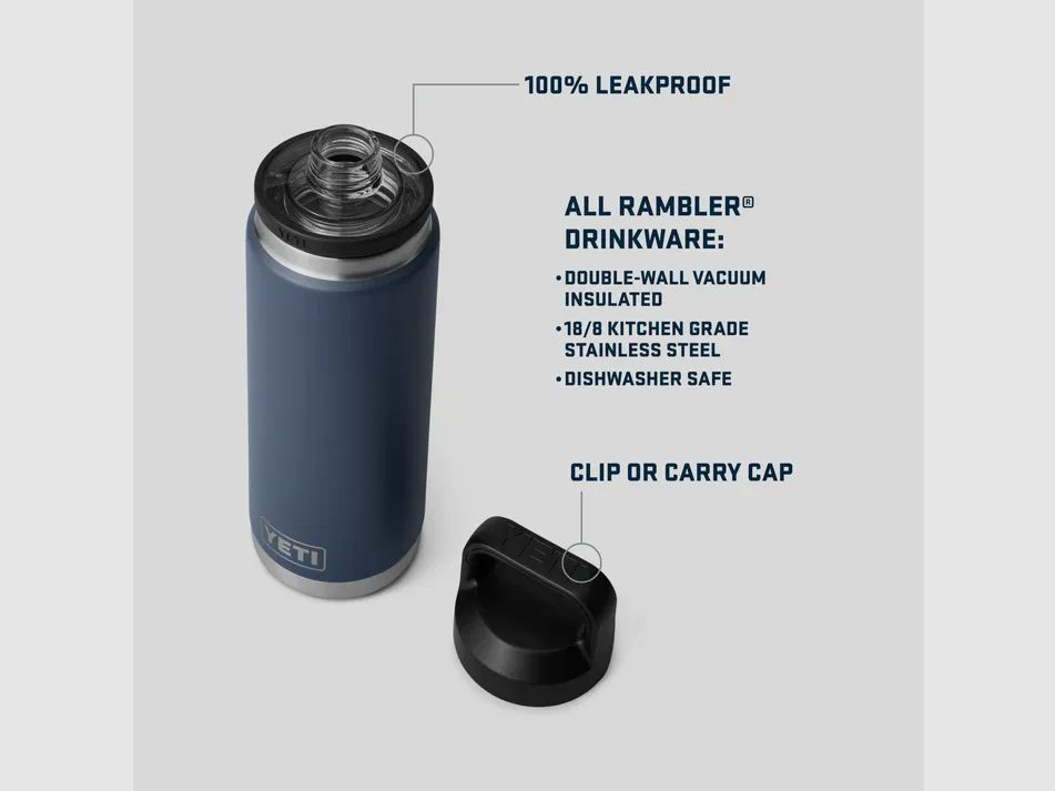 Rambler 26 Oz (769ML) botella con tapón para beber, imagen 3 de 5