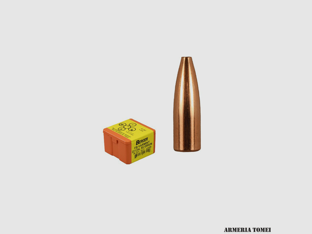 BERGER BULLETS – 22 CAL 55 GR FB VARMINT
