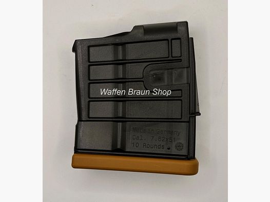 10-Schuss Magazin f. MR308, Kal. .308 Win., Kunststoff, mit Magazinboden Ral 8000