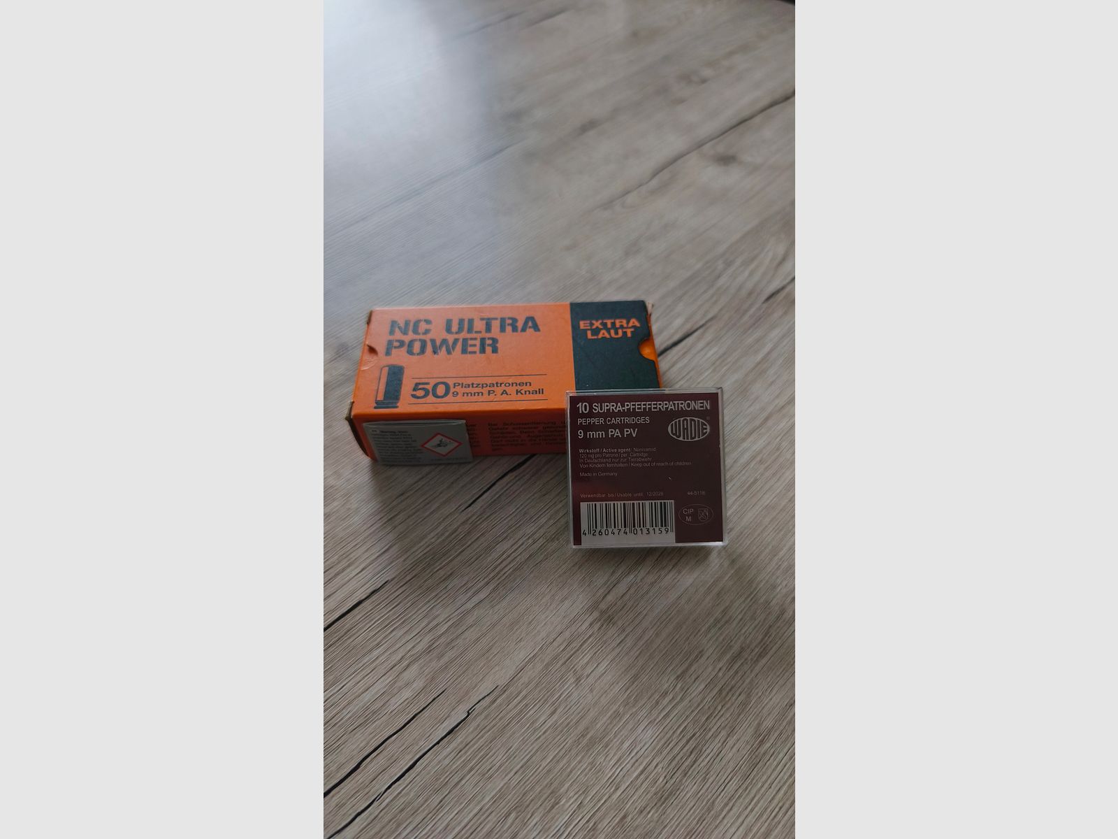 50 Stk. Platzpatronen + 10 Stk. Pfefferpatronen 9mm PA PV 