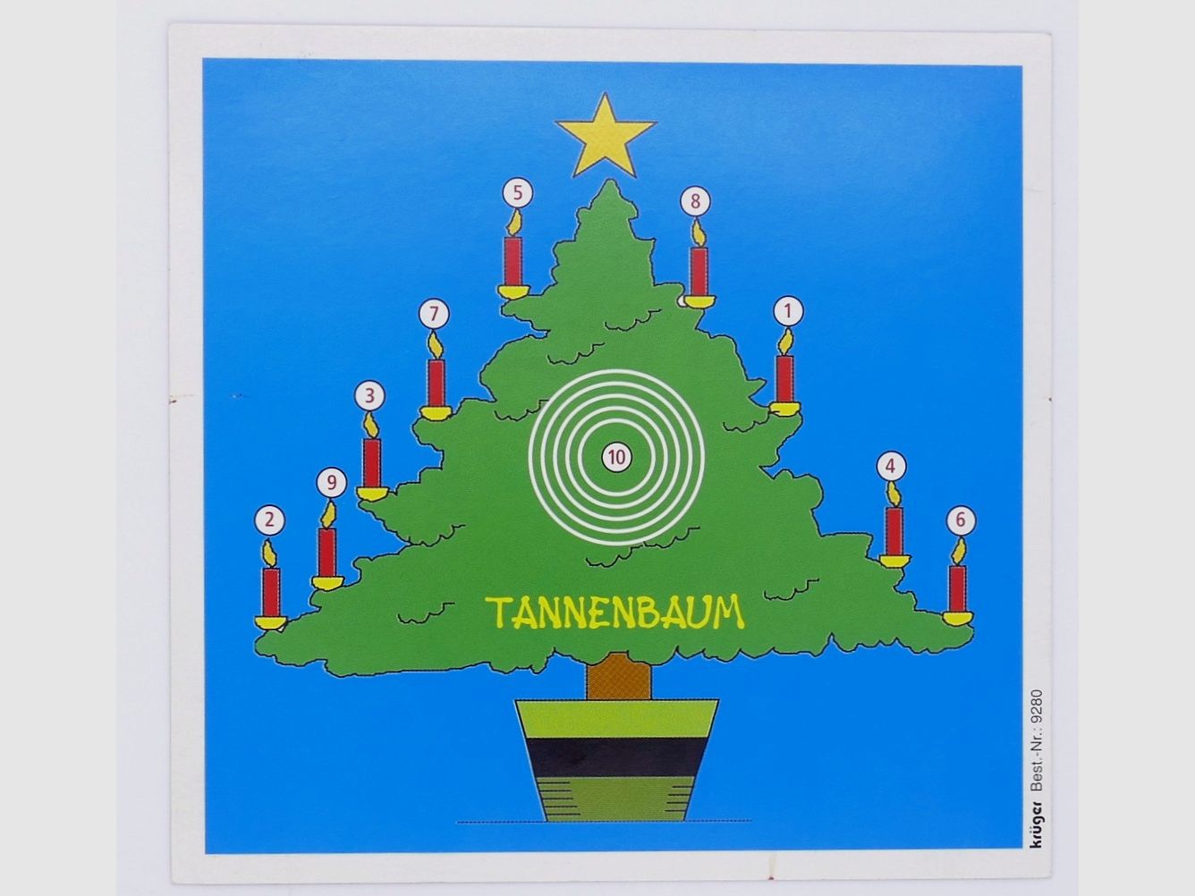 Krüger-Schießscheiben Glücksscheibe Tannenbaum bunt Schießscheiben