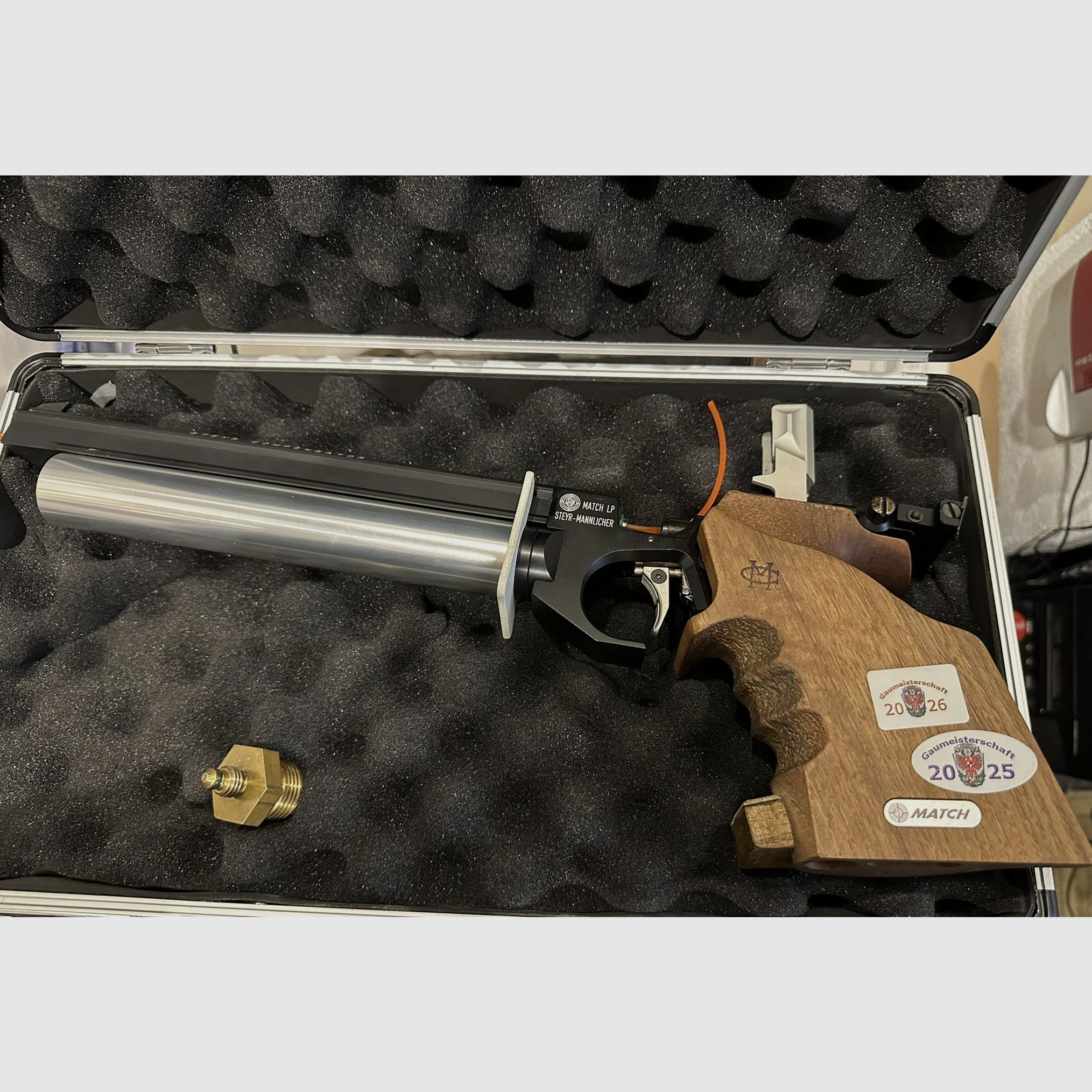 Steyr LP1 Match pistolet à air - nouvellement entretenu - cartouche jusqu'à 8/2035 - prix à débattre