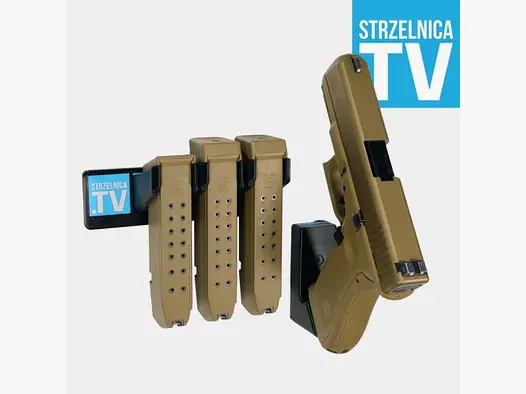 Szafa Kwiatka GLOCK Pistol Holder and 3 Magazines (Glock 19/44) - HoldmyMag Magnetic Holder