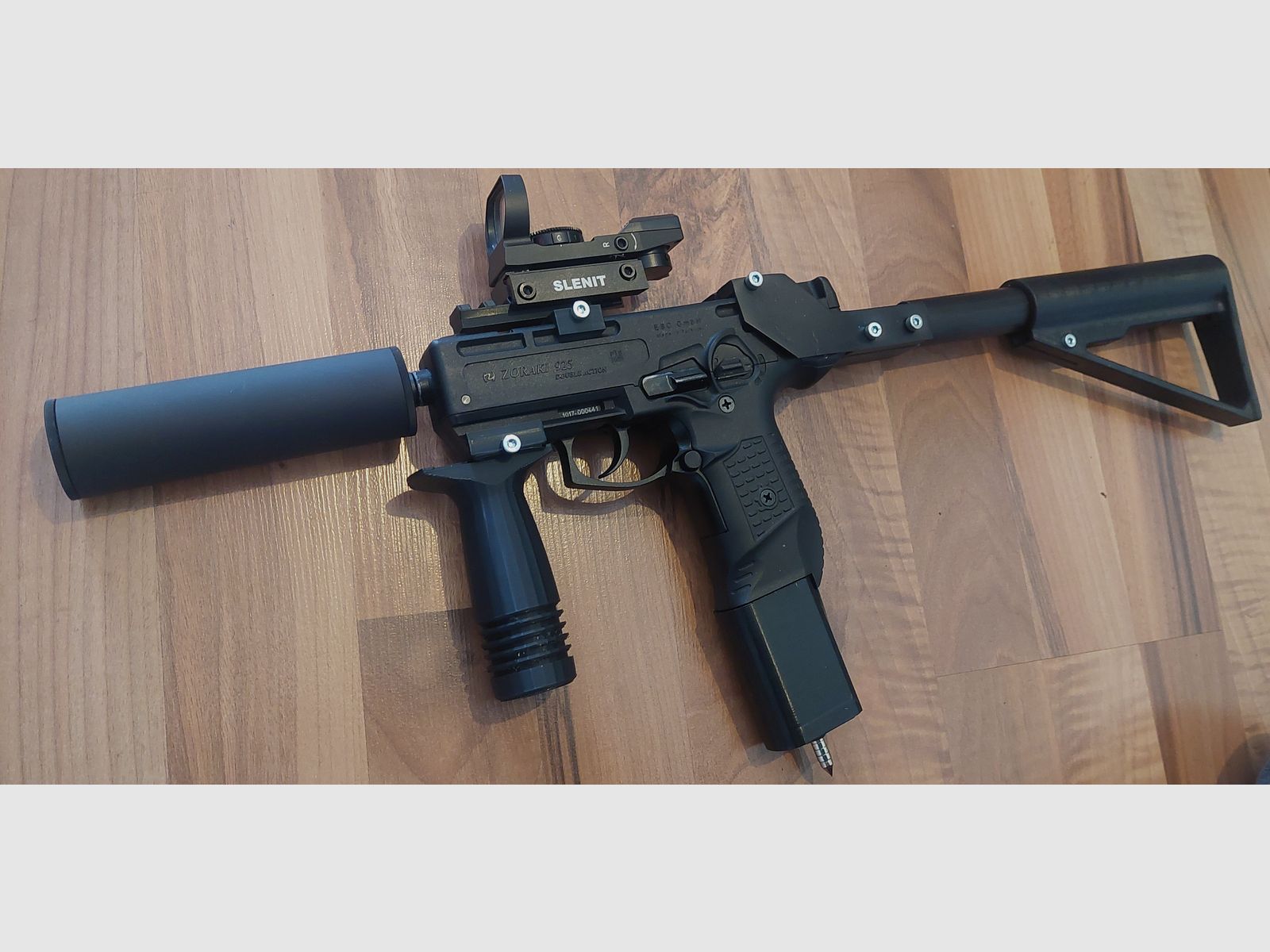 ZORAKI 925 mit MP-Umbau-Kit 9 mm P.A.K. (PTB 1005) Schreckschuss keine Walther Glock HW94 Colt