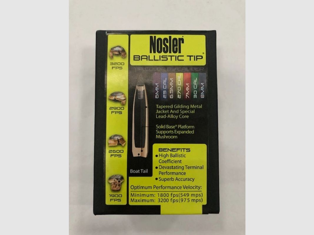 NOSLER B TIP GESCHOSSE 7MM GR 140 QT 50, Bild 2 von 2