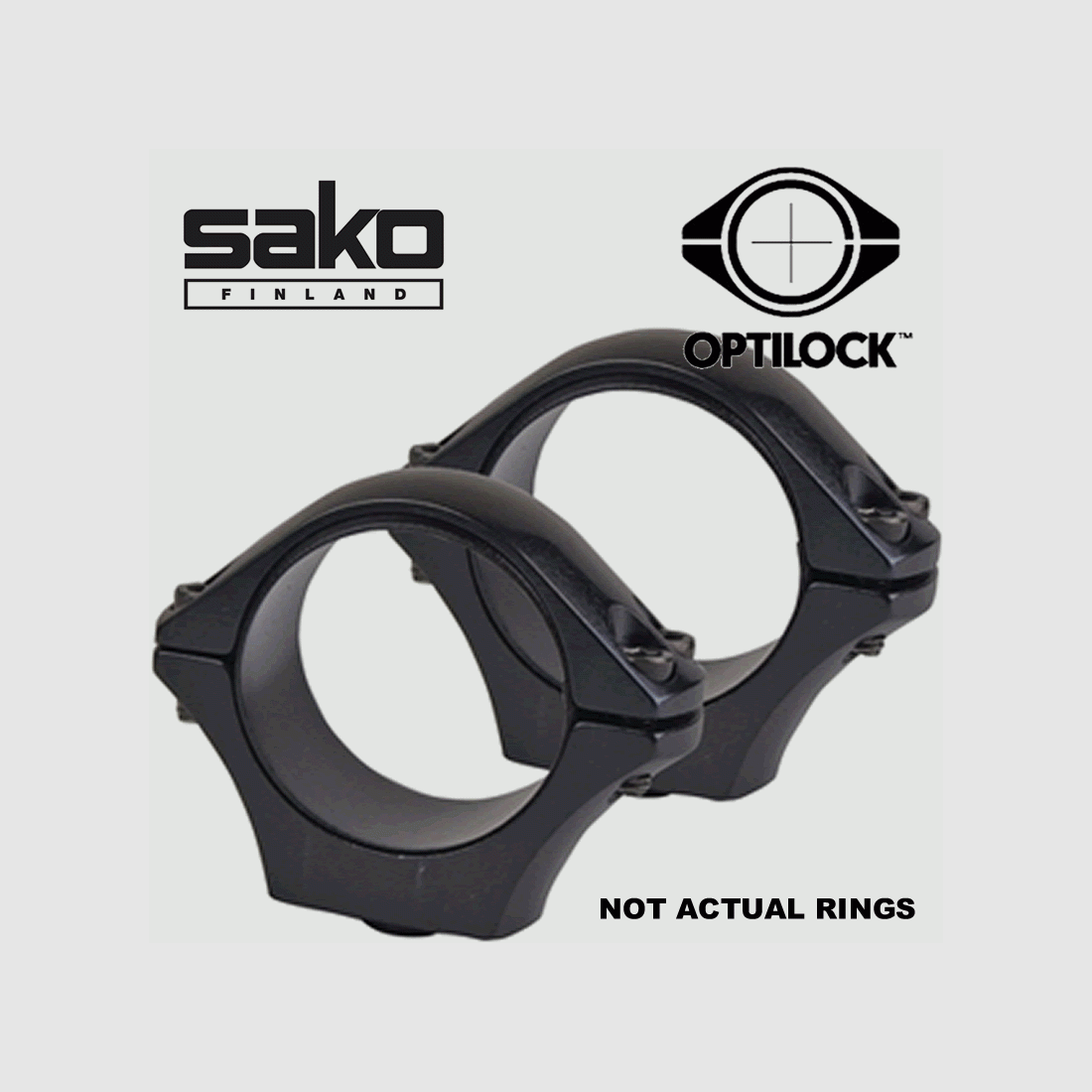 Sako Optilock Montageringe 1"/26mm Extra Low